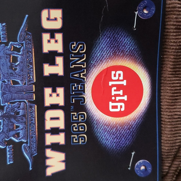 Levi's NEW 565 Wide Leg Jeans Girls Slim Microvelvet Cotton RARE🎉 USA 🎉HP🎉 - Picture 15 of 16